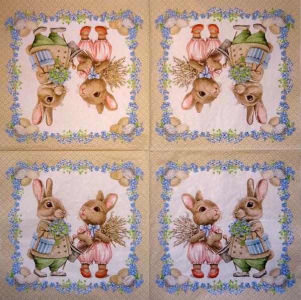 184 Rabbits:  unnatürlich - 3-ply - 35x35 cm